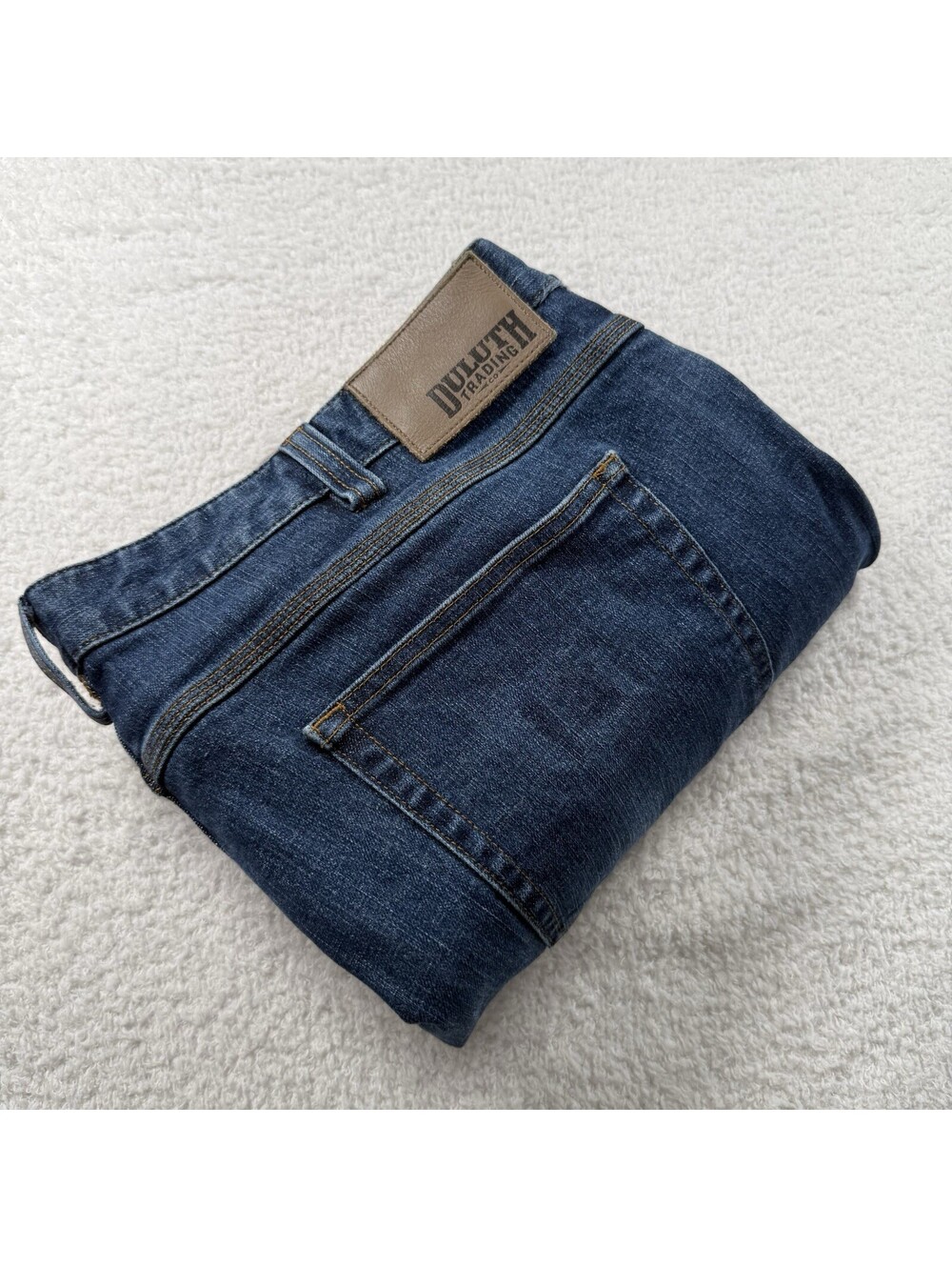 Duluth Trading Flex Ballroom Jeans Men’s 42x30 Relaxed Fit Stretch Denim